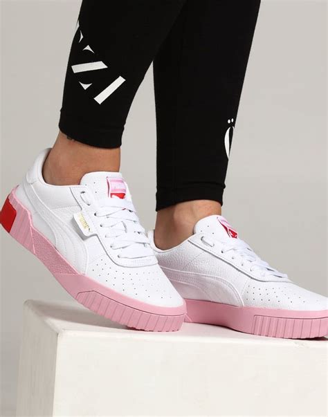 puma sneakers white and pink